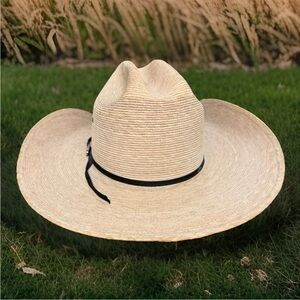 Justin 20X Straw Western Cowboy Hat Size 7 1/4 (58) Milano Hat Co Excellent Cond